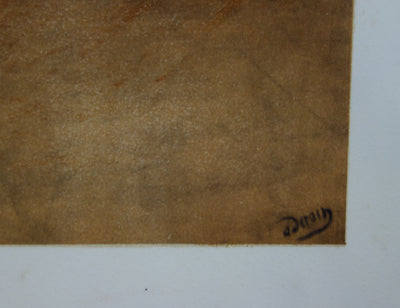 André DERAIN : Arlequin à la guitare - Lithographie (détail)