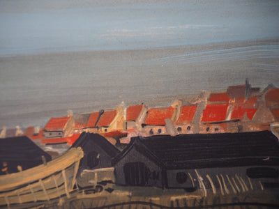 André DERAIN : Barques à Gravelines, 1956 - Lithographie (détail)