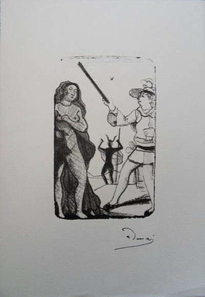 André DERAIN : Le mari cocu, Lithographie originale (vue générale) - Crédit photo : Galerie Art.Paris