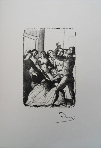 André DERAIN : Le couvent en émoi, Lithographie originale (vue générale) - Crédit photo : Galerie Art.Paris