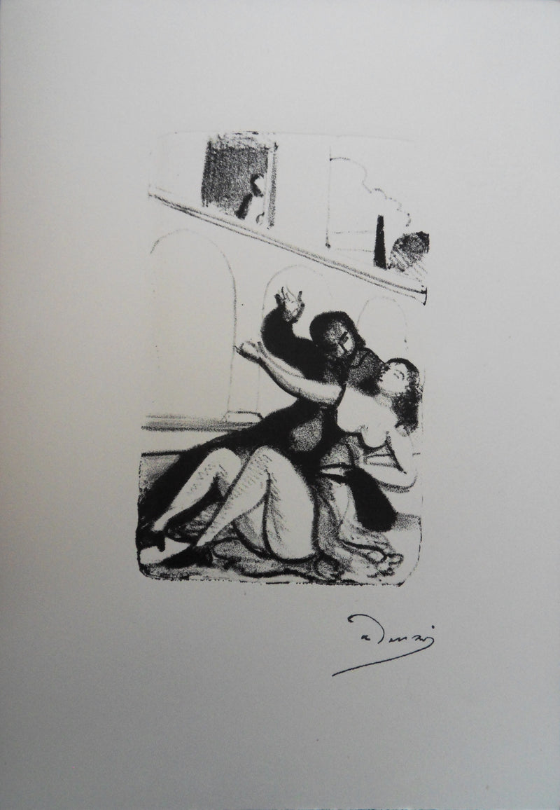 André DERAIN : Chute romantique, Lithographie originale (vue générale) - Crédit photo : Galerie Art.Paris