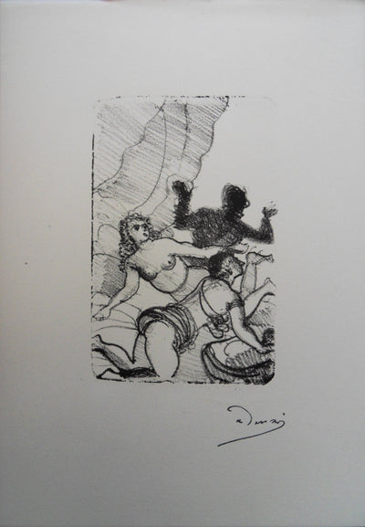 André DERAIN : Orgie : Jeux érotiques, Lithographie originale (vue générale) - Crédit photo : Galerie Art.Paris