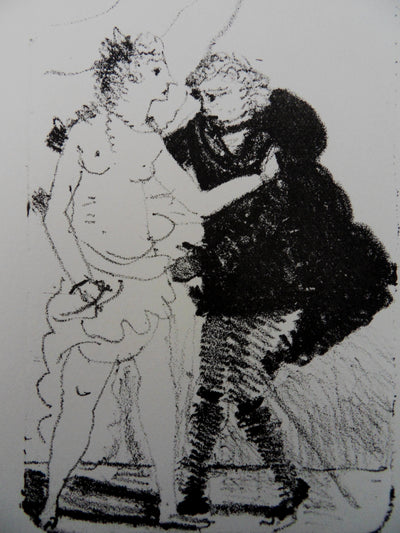 André DERAIN : L'amant en retard, Lithographie originale (photo de détail 2) - Crédit photo : Galerie Art.Paris