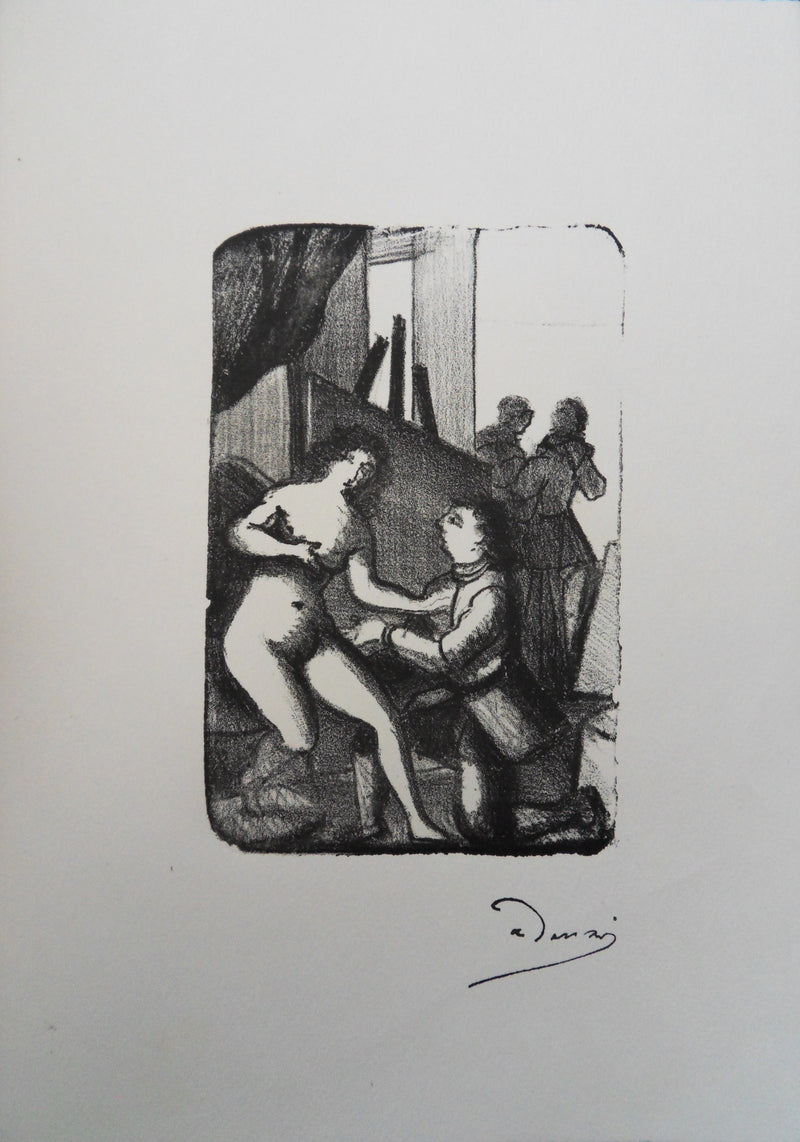 André DERAIN : Le modèle timide, Lithographie originale (vue générale) - Crédit photo : Galerie Art.Paris