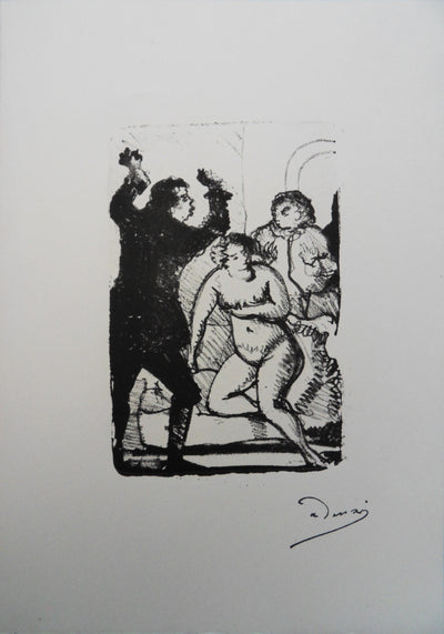 André DERAIN : Surprise au réveil, Lithographie originale (vue générale) - Crédit photo : Galerie Art.Paris