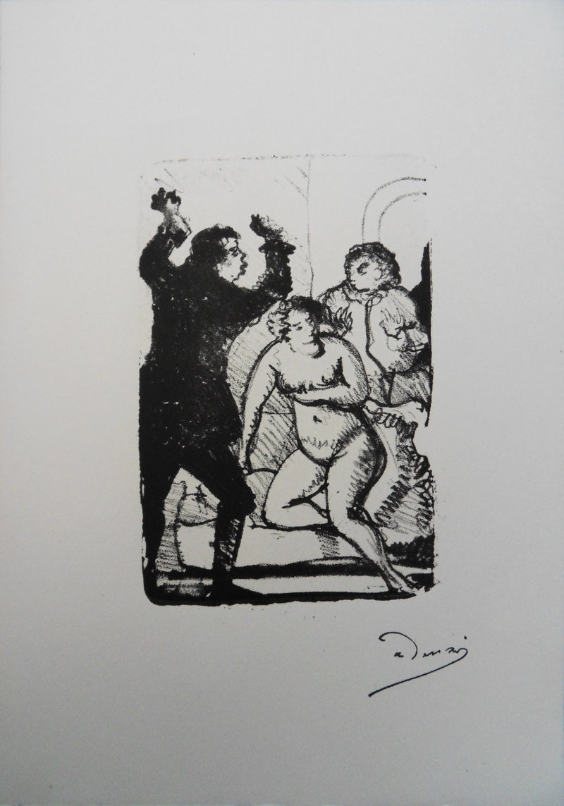 André DERAIN : Surprise au réveil, Lithographie originale (vue générale) - Crédit photo : Galerie Art.Paris