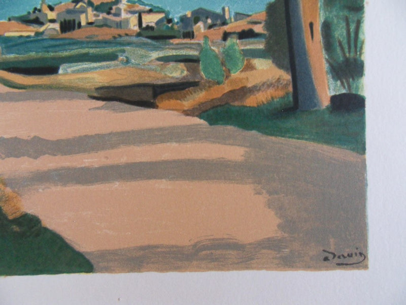 André DERAIN : Village en Provence - Lithographie (détail)