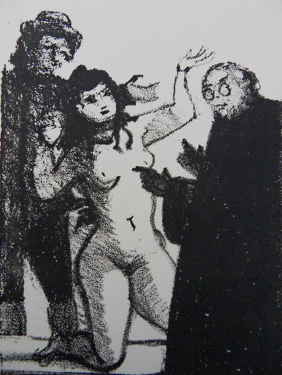 André DERAIN : La visite du docteur, Lithographie originale (photo de détail 2) - Crédit photo : Galerie Art.Paris