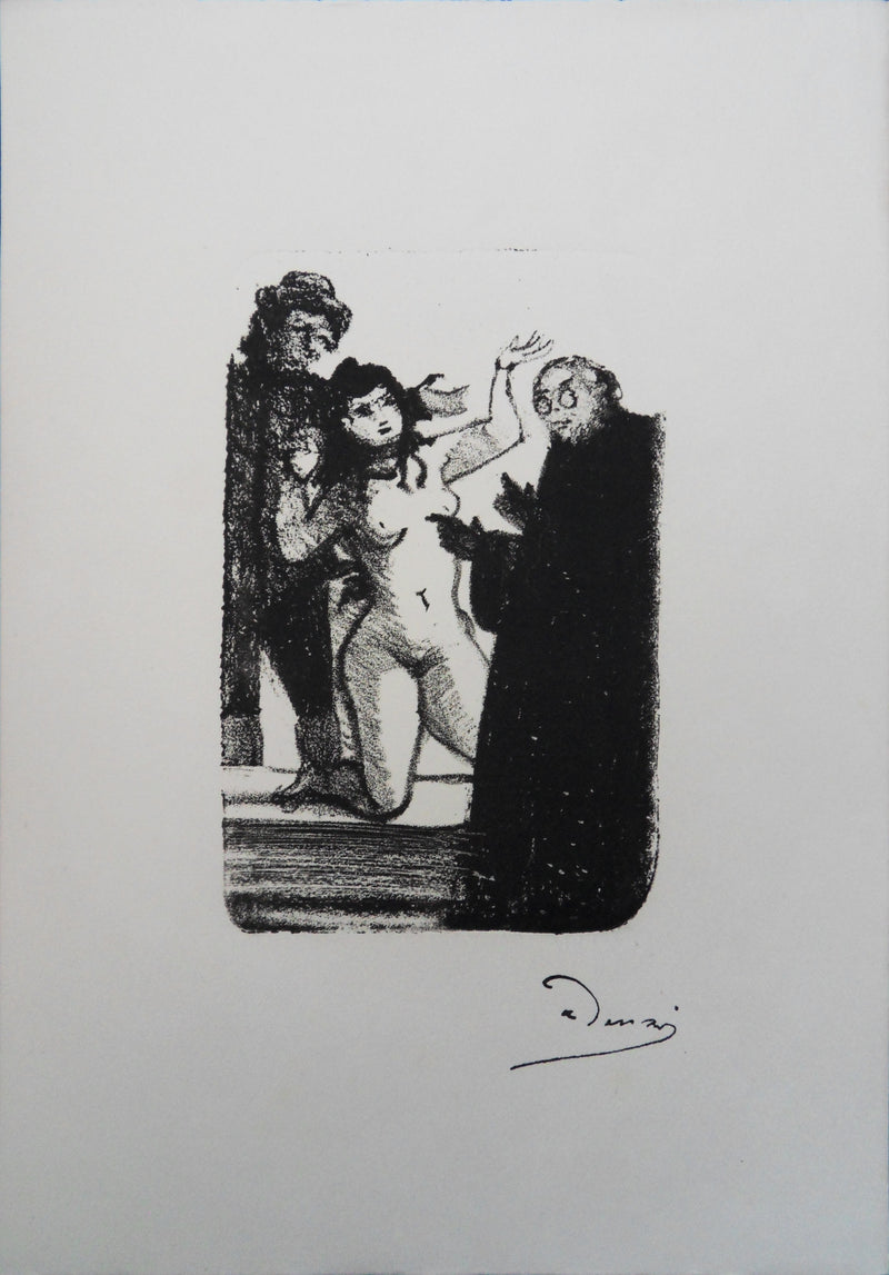 André DERAIN : La visite du docteur, Lithographie originale (vue générale) - Crédit photo : Galerie Art.Paris