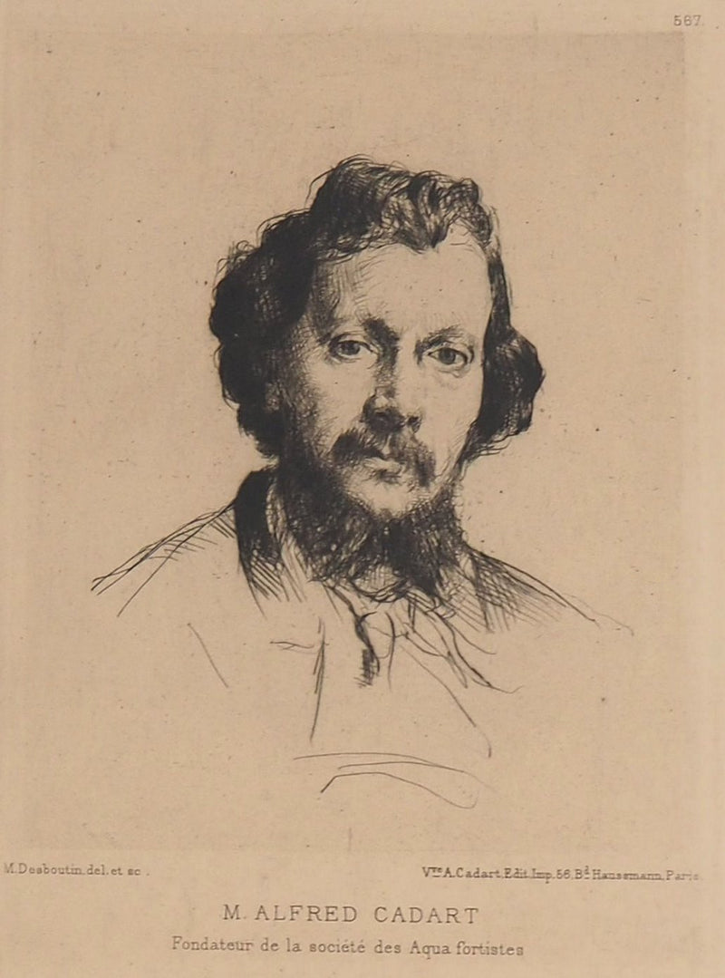 Marcelin DESBOUTIN : Portrait d&