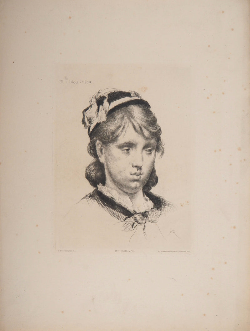 Marcelin DESBOUTIN : Portrait d&