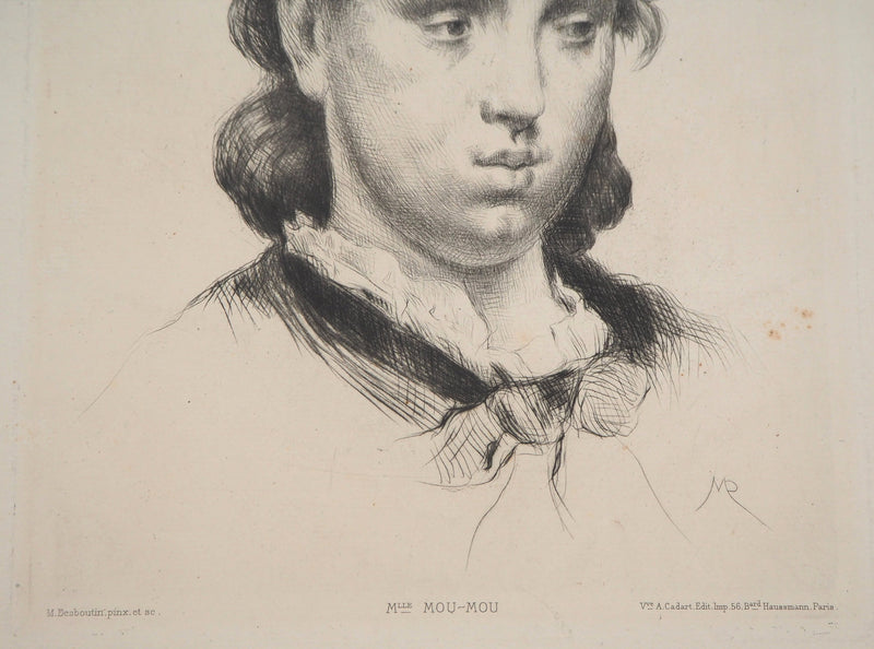 Marcelin DESBOUTIN : Portrait d&
