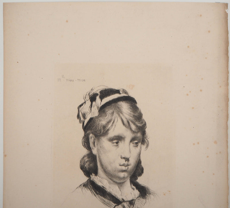 Marcelin DESBOUTIN : Portrait d&