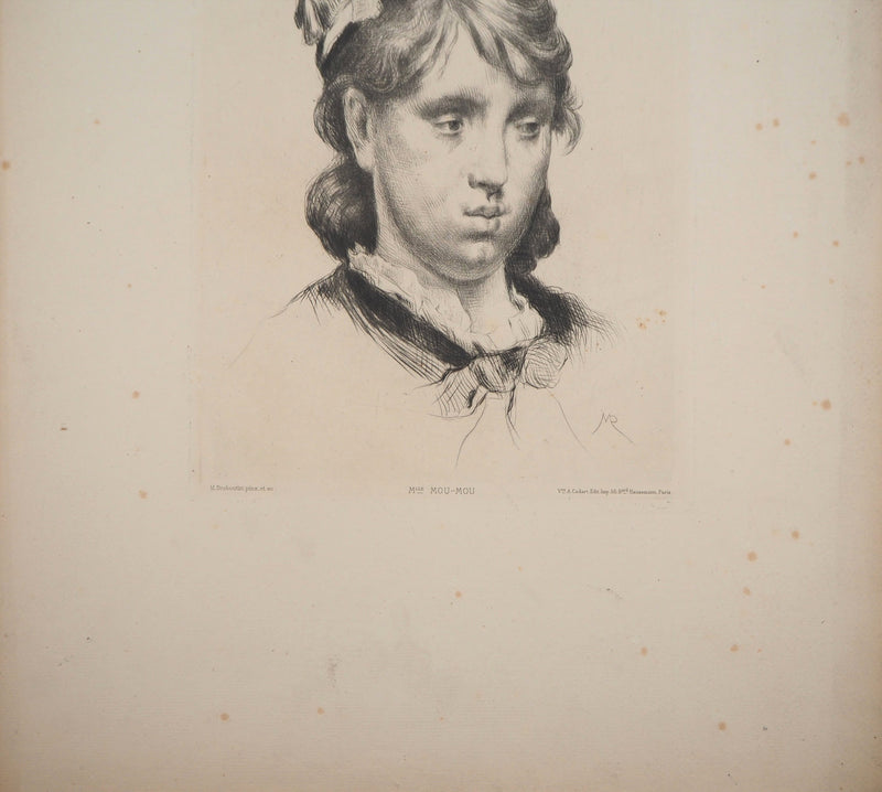 Marcelin DESBOUTIN : Portrait d&
