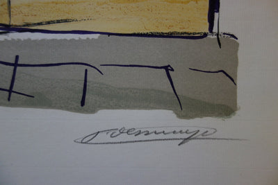 François DESNOYER : Le phare, 1965 - Lithographie (détail)