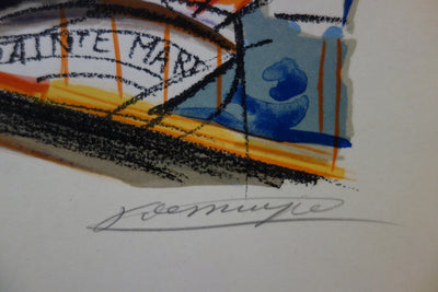 François DESNOYER : Les Saintes Maries, 1965 - Lithographie (détail)