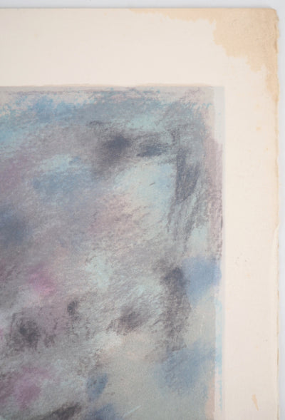 Colette DEYME : Femme au chapeau - Lithographie (détail)