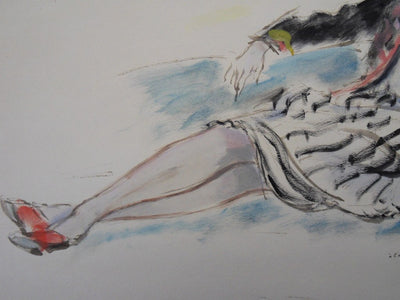 André DIGNIMONT :  - Aquarelle (détail)