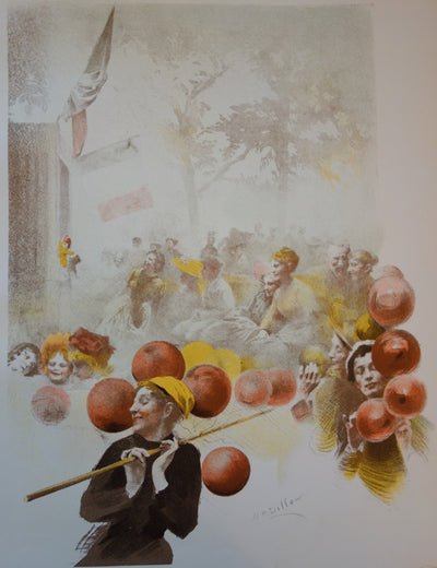 Henri Patrice DILLON : Polichinelle - Lithographie (détail)