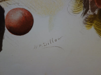Henri Patrice DILLON : Polichinelle - Lithographie (détail)