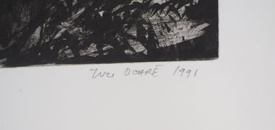Yves DOARE : Le calvaire - Gravure (détail)