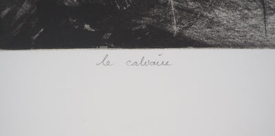 Yves DOARE : Le calvaire - Gravure (détail)