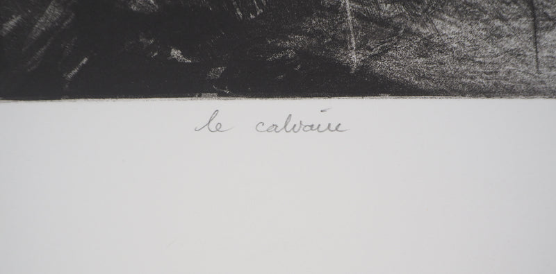 Yves DOARE : Le calvaire - Gravure (détail)
