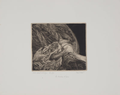 Yves DOARE : Le chercheur d'âme - Gravure (détail)