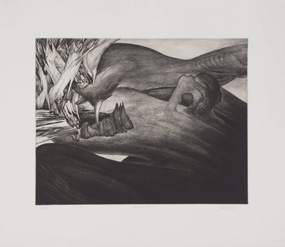 Yves DOARE : Chimère n°1 - Gravure (détail)
