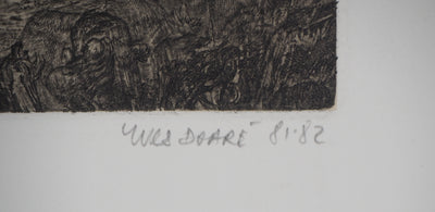 Yves DOARE : Hommage à Paolo Veueziano - Gravure (détail)