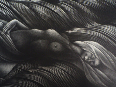 T. DONATELLA : Les gardiennes des rêves - Gravure (détail)