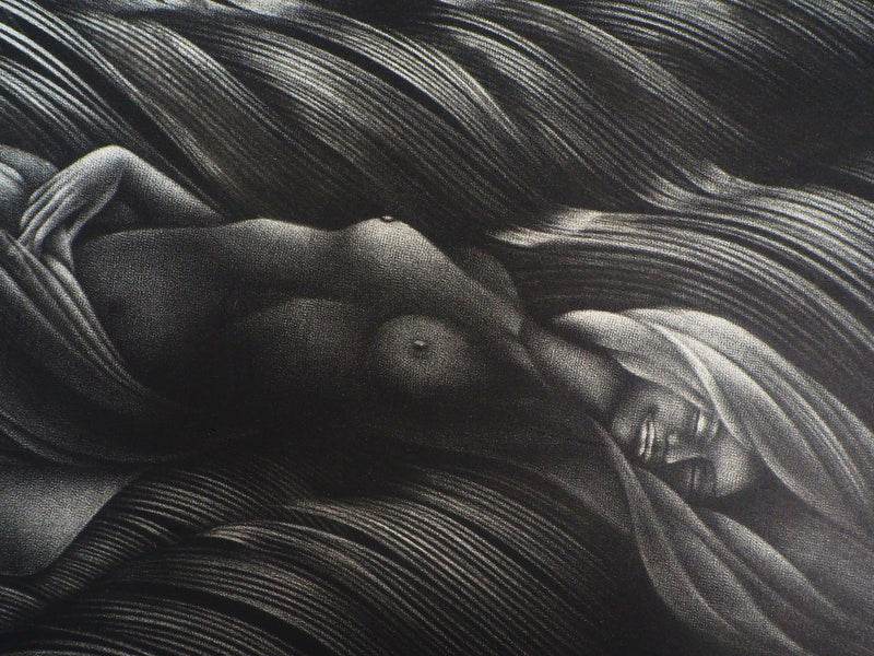 T. DONATELLA : Les gardiennes des rêves - Gravure (détail)