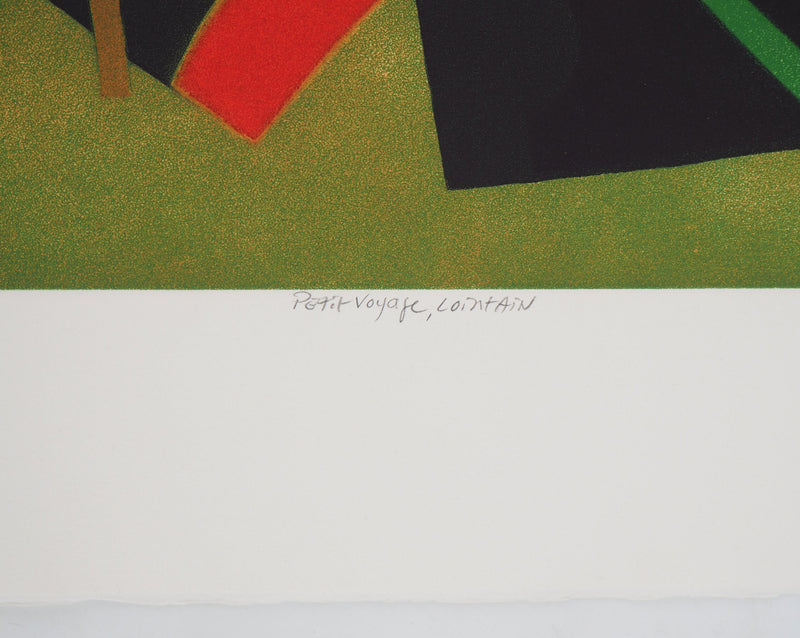 Bertrand DORNY : Petit voyage, Lointain - Gravure (détail)