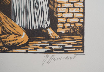 Raphaël DROUART : A Maurice Barrès, Un jardin sur l'Oronte, 1924 - Gravure sur bois (détail)