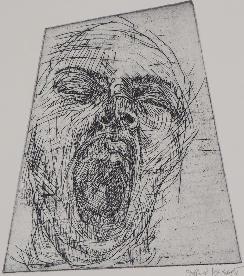 Agnès DUBART : Hommage à Munch : le Cri, 2009 - Gravure (détail)
