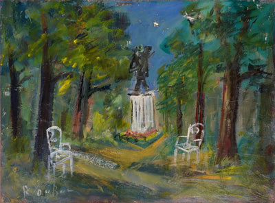 Roland DUBUC : Auvers sur Oise : le Square Van Gogh - Tableau