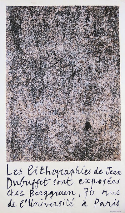 Jean DUBUFFET : Les lithographies / Berggruen, 1960 - Lithographie