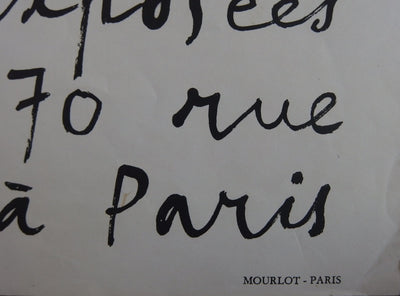 Jean DUBUFFET : Les lithographies / Berggruen, 1960 - Lithographie (détail)
