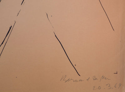 Bernard DUFOUR :  Femme nue, 1969 - Sérigraphie (détail)