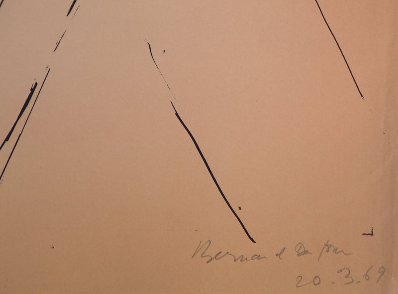 Bernard DUFOUR :  Femme nue, 1969 - Sérigraphie (détail)