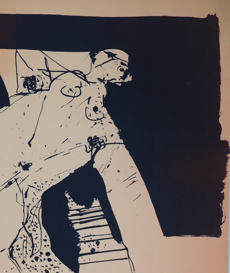 Bernard DUFOUR :  Femme nue, 1969 - Sérigraphie (détail)