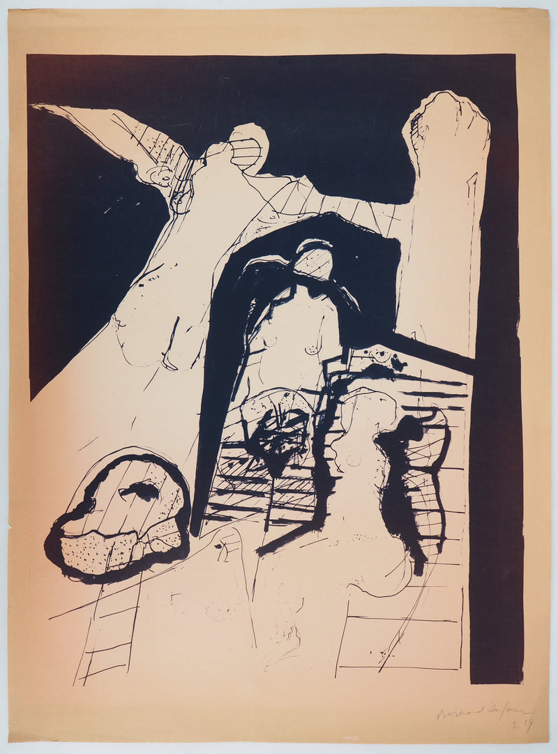 Bernard DUFOUR :  Figures féminines - Sérigraphie
