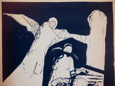 Bernard DUFOUR :  Figures féminines - Sérigraphie (détail)