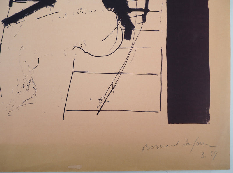 Bernard DUFOUR :  Figures féminines - Sérigraphie (détail)