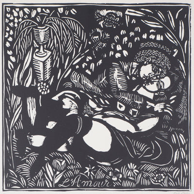 Raoul DUFY : L'amour, c. 1912 - Gravure sur bois