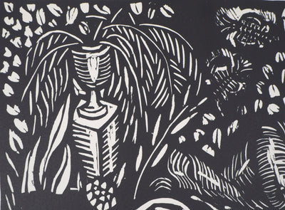 Raoul DUFY : L'amour, c. 1912 - Gravure sur bois (détail)