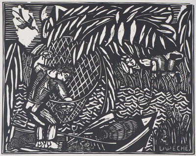 Raoul DUFY : La pêche, 1910 - Gravure sur bois