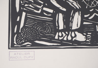 Raoul DUFY : La pêche, 1910 - Gravure sur bois (détail)