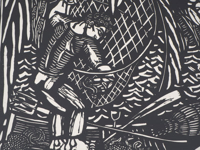 Raoul DUFY : La pêche, 1910 - Gravure sur bois (détail)