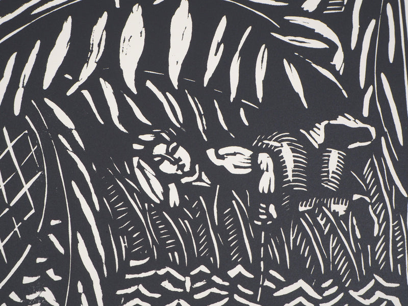 Raoul DUFY : La pêche, 1910 - Gravure sur bois (détail)